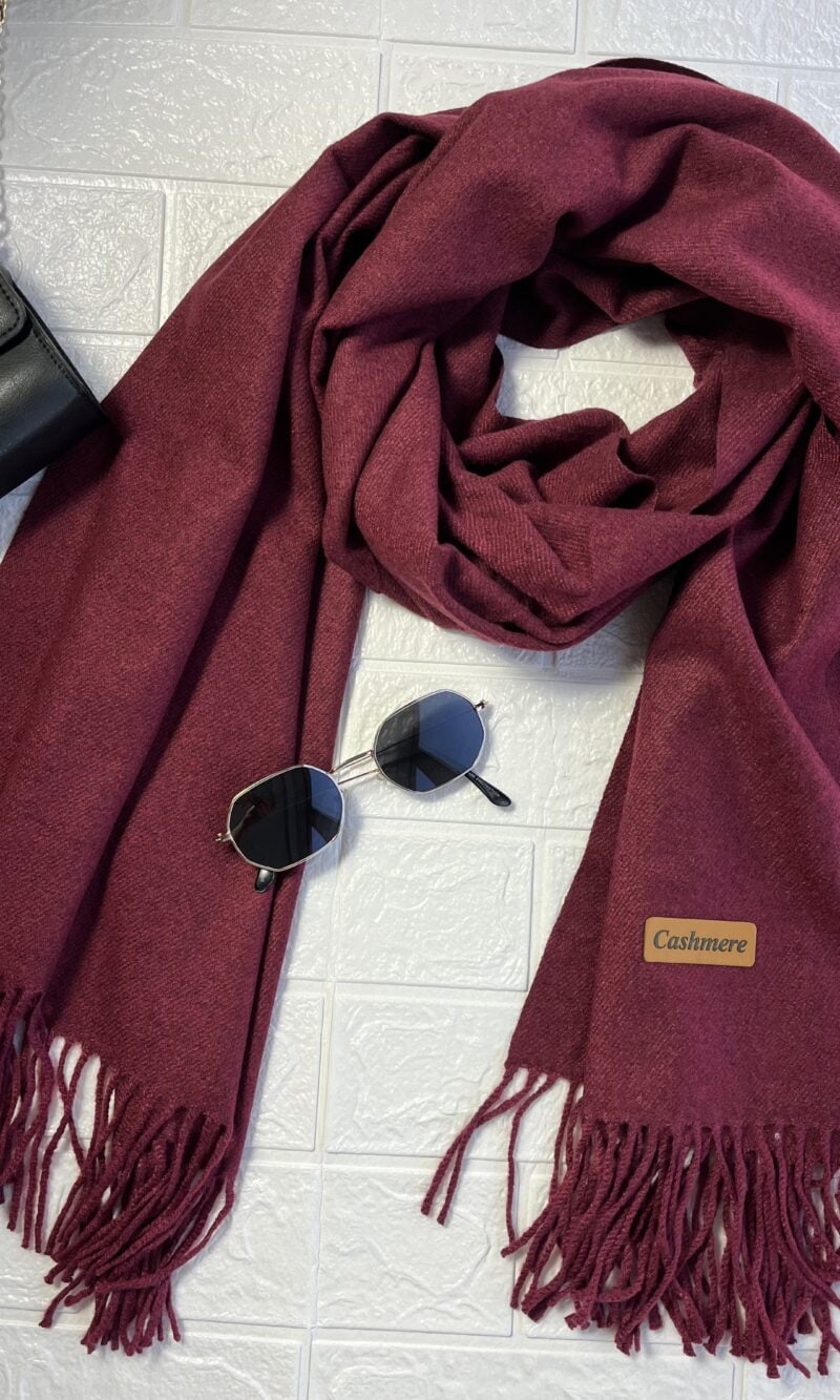 lenço flanelado bordo