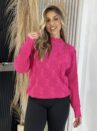 blusa tricot kauana rosa pink