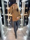 blusa tricot kauana caramelo