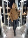 blusa tricot kauana caramelo