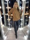 blusa tricot kauana caramelo