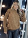 blusa tricot kauana caramelo