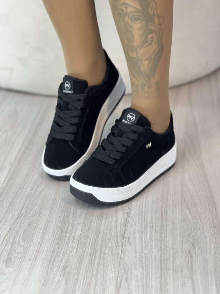 tênis nobuck preto via marte 065 001 01 tênis nobuck preto via marte 065 001 01