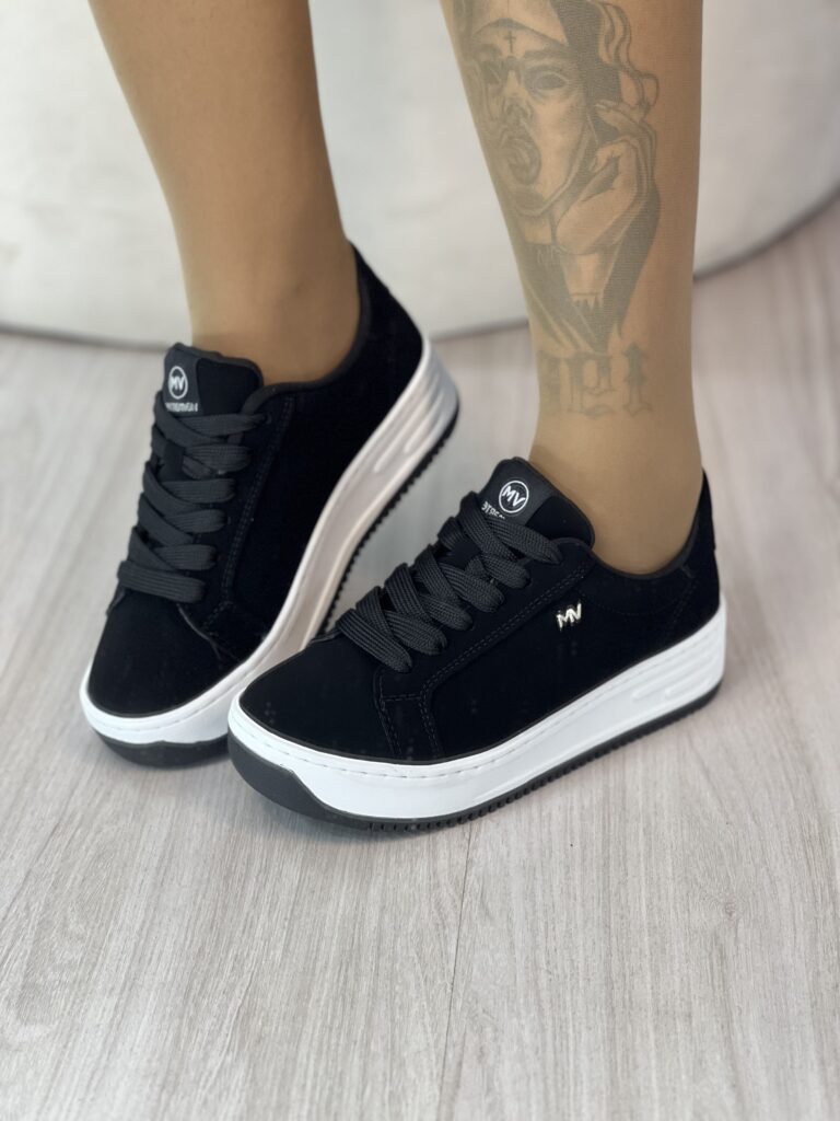 tênis nobuck preto via marte 065 001 01 tênis nobuck preto via marte 065 001 01