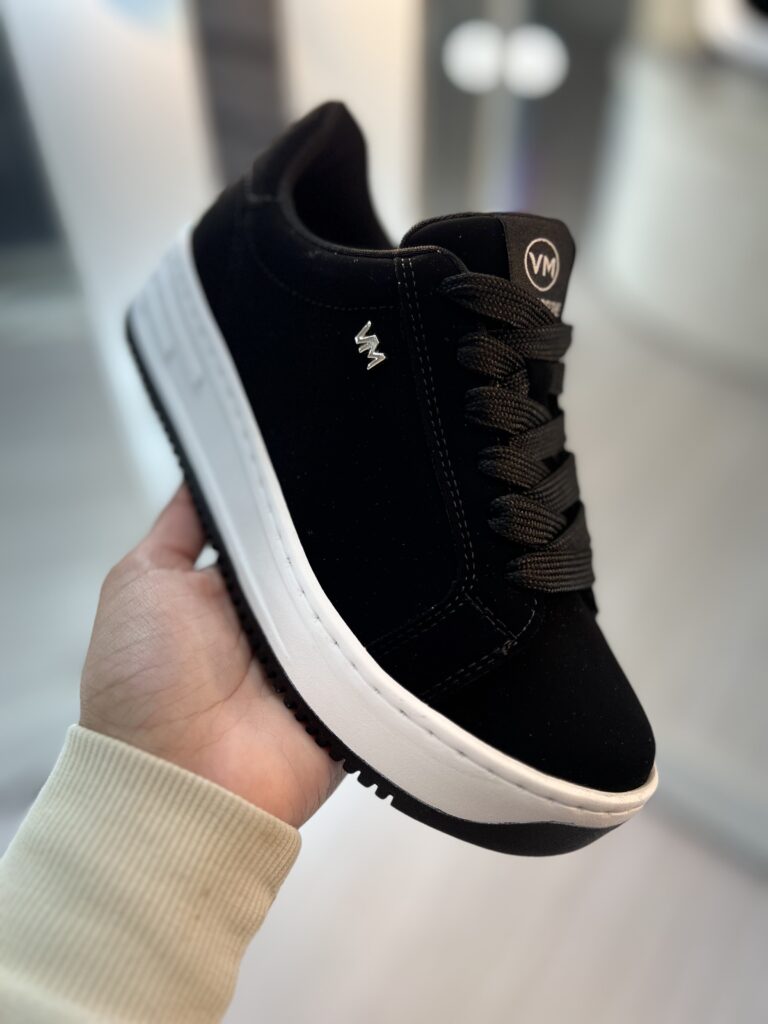 tênis nobuck preto via marte 065 001 01