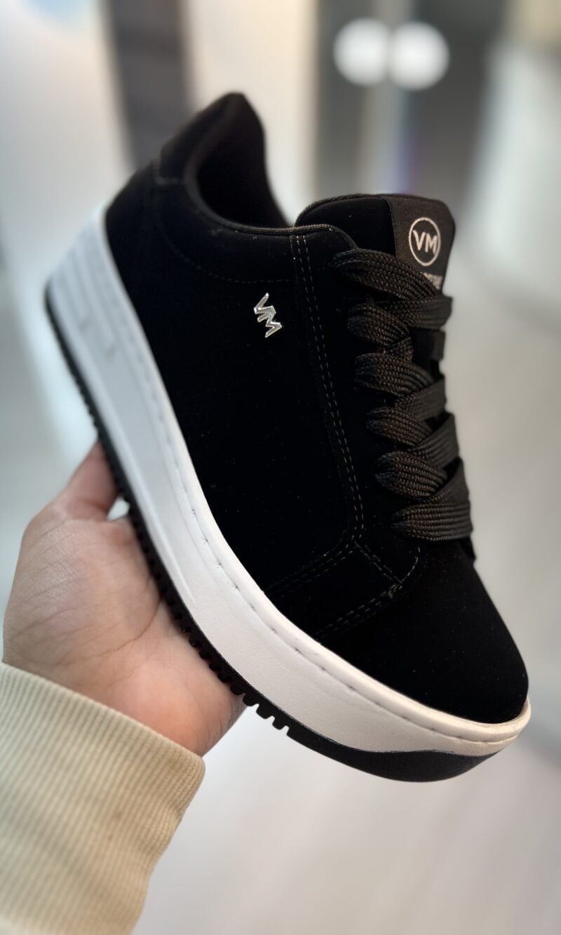 tênis nobuck preto via marte 065 001 01