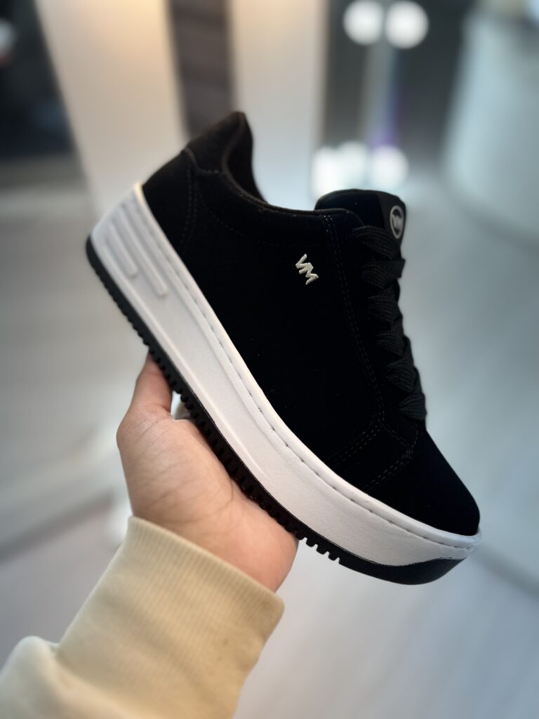 tênis nobuck preto via marte 065 001 01 tênis nobuck preto via marte 065 001 01