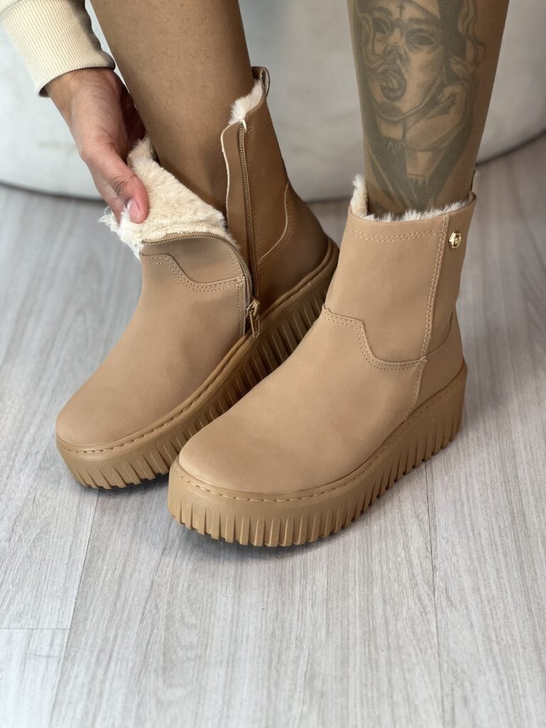bota pelinho via marte caramelo 047 010 04