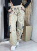 calça parachute galaxy bege