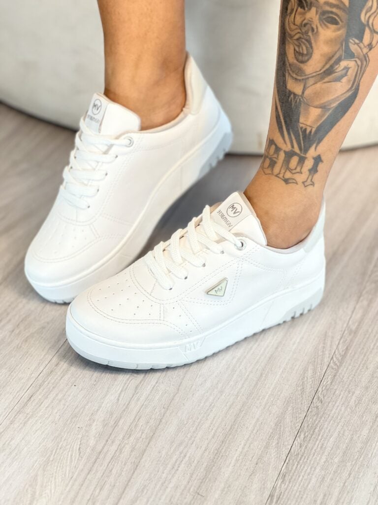 tênis casual branco via marte 042 008 07 tênis casual branco via marte 042 008 07