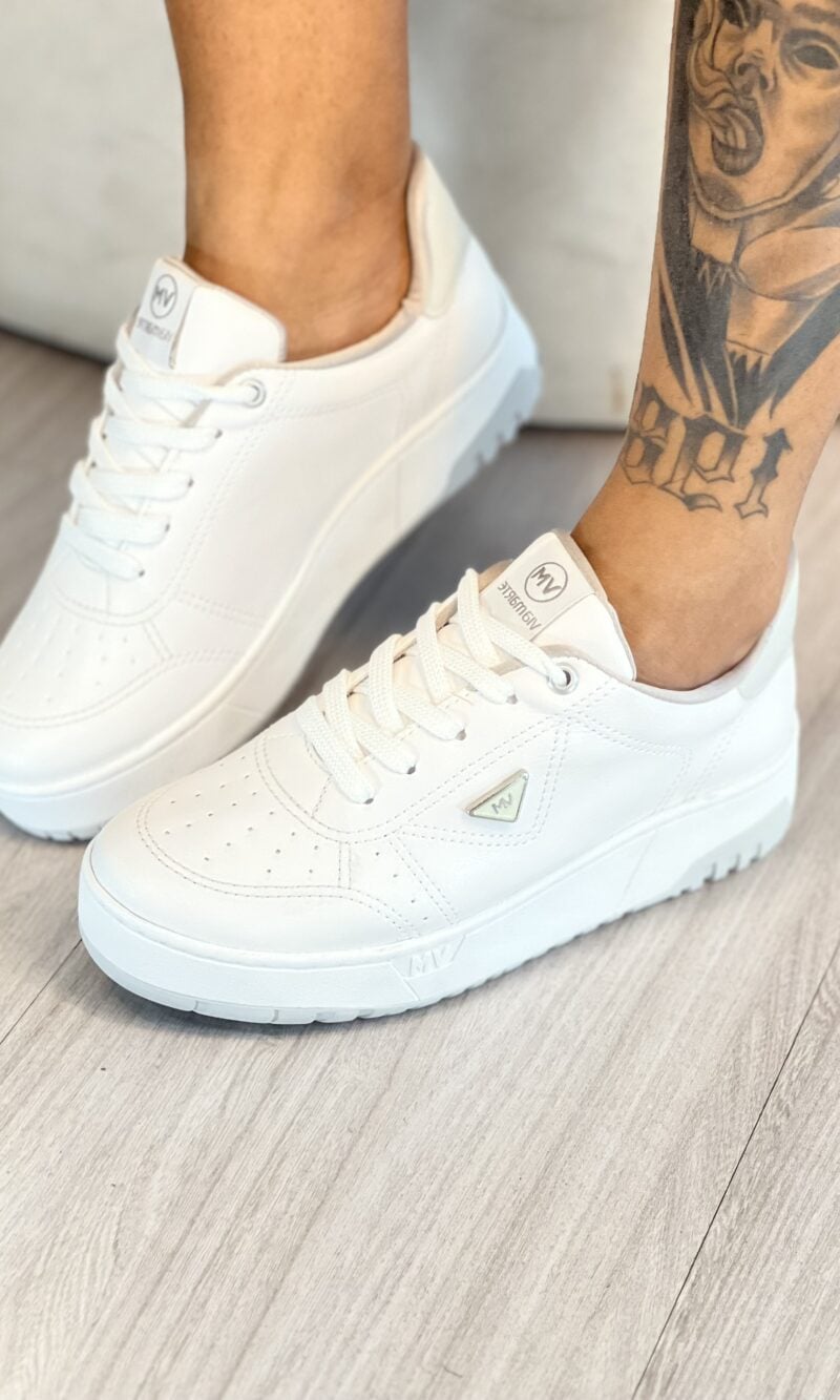 tênis casual branco via marte 042 008 07 tênis casual branco via marte 042 008 07