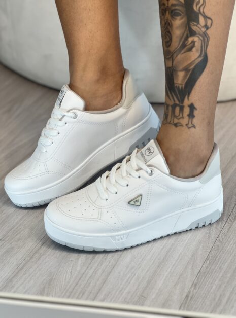 tênis casual branco via marte 042 008 07