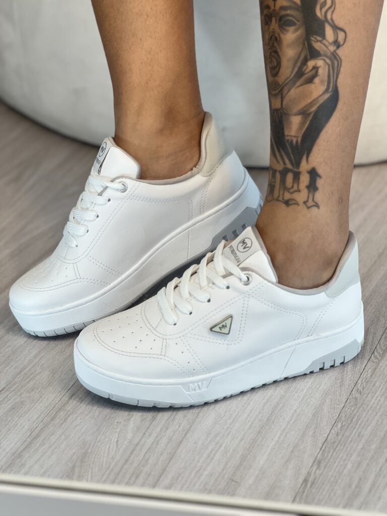 tênis casual branco via marte 042 008 07