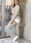 conjunto manga longa karen bege/mesclado