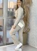 conjunto manga longa karen bege/mesclado