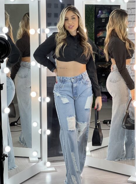 calça wide leg marina