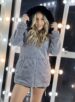 parka reversível 2 lados mabel preto/cinza