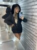 parka reversível 2 lados mabel preto