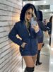 parka reversível 2 lados mabel azul