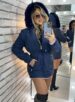 parka reversível 2 lados mabel azul