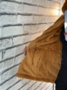 parka reversível suede e teddy joana caramelo