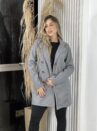 parka lã batida emily cinza