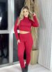 conjunto canelado gringa vermelho