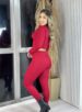 conjunto canelado gringa vermelho