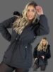 parka reversível 2 lados mabel preto