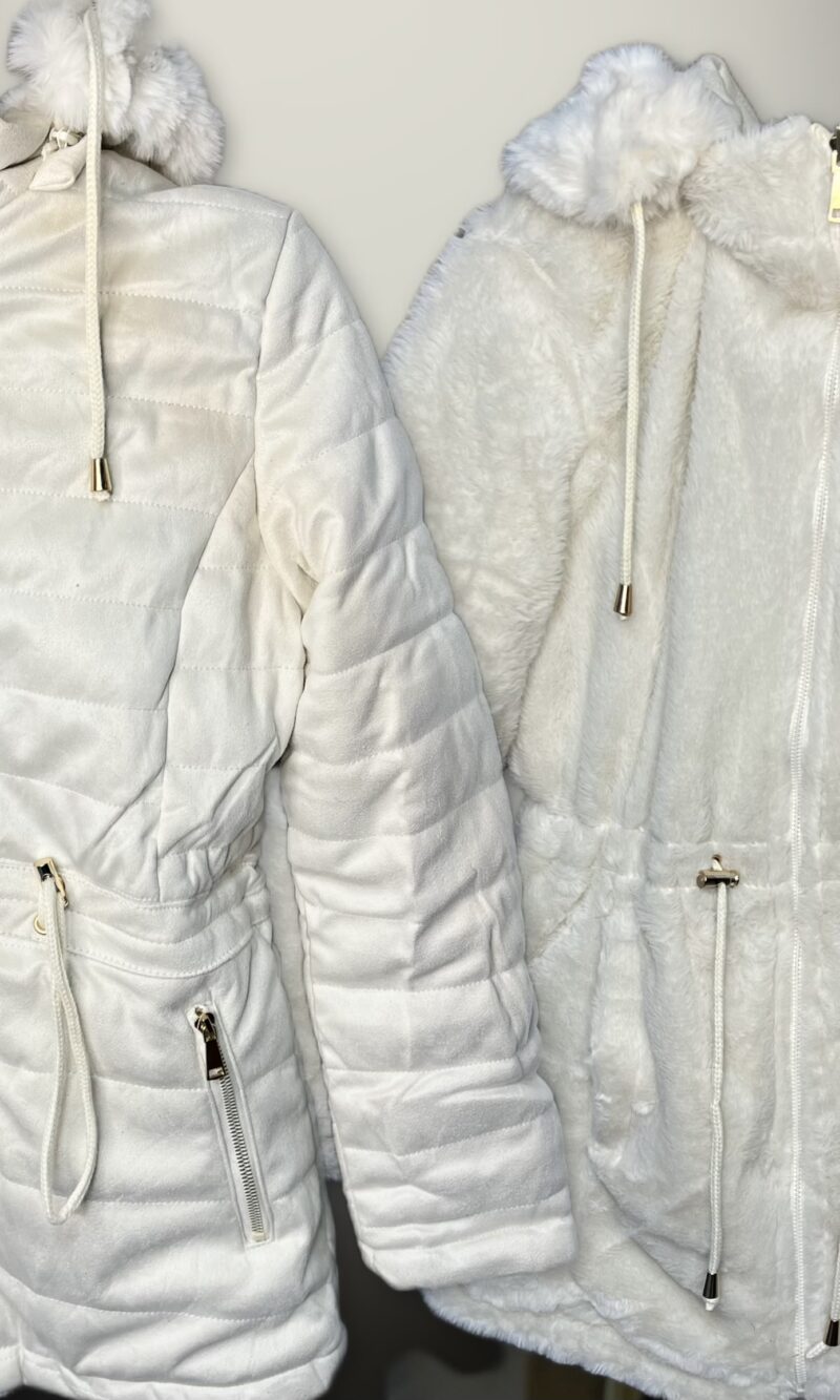 parka reversível joana off white parka reversível joana off white