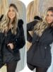 parka reversível mabel preto