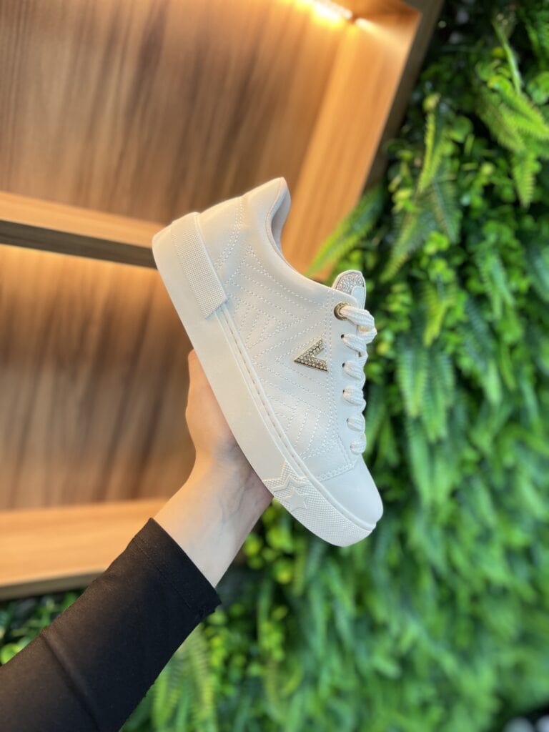 tênis casual dourado off white via marte 122 004 05