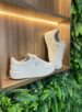 tênis casual dourado off white via marte 122 004 05
