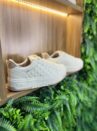 tênis casual bege off white via marte 126 001 06