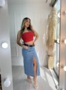 top faixa paula vermelho