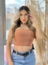 top faixa paula bege escuro