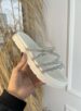 papete 4 tiras strass branco off moleca 5490.112