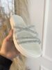 papete 4 tiras strass branco off moleca 5490.112