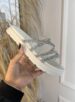 papete 4 tiras strass branco off moleca 5490.112
