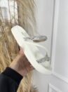 papete strass 3 tiras branco moleca 5469.121