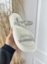 papete strass 3 tiras branco moleca 5469.121