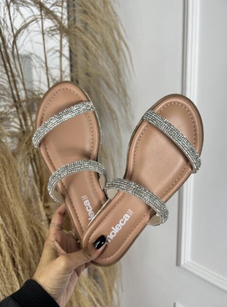 rasteira cristal bege moleca 5413 826