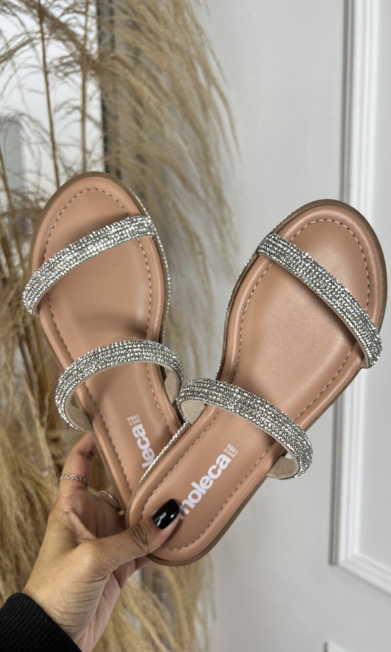 rasteira cristal bege moleca 5413 826