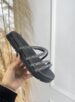 papete 4 tiras strass preto moleca 5490.112