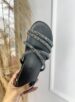 papete 4 tiras strass preto moleca 5490.112