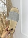 chinelo slide strass branco off moleca 5494106