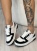 tênis casual branco/preto 042 014 01