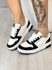 tênis casual branco/preto 042 014 01