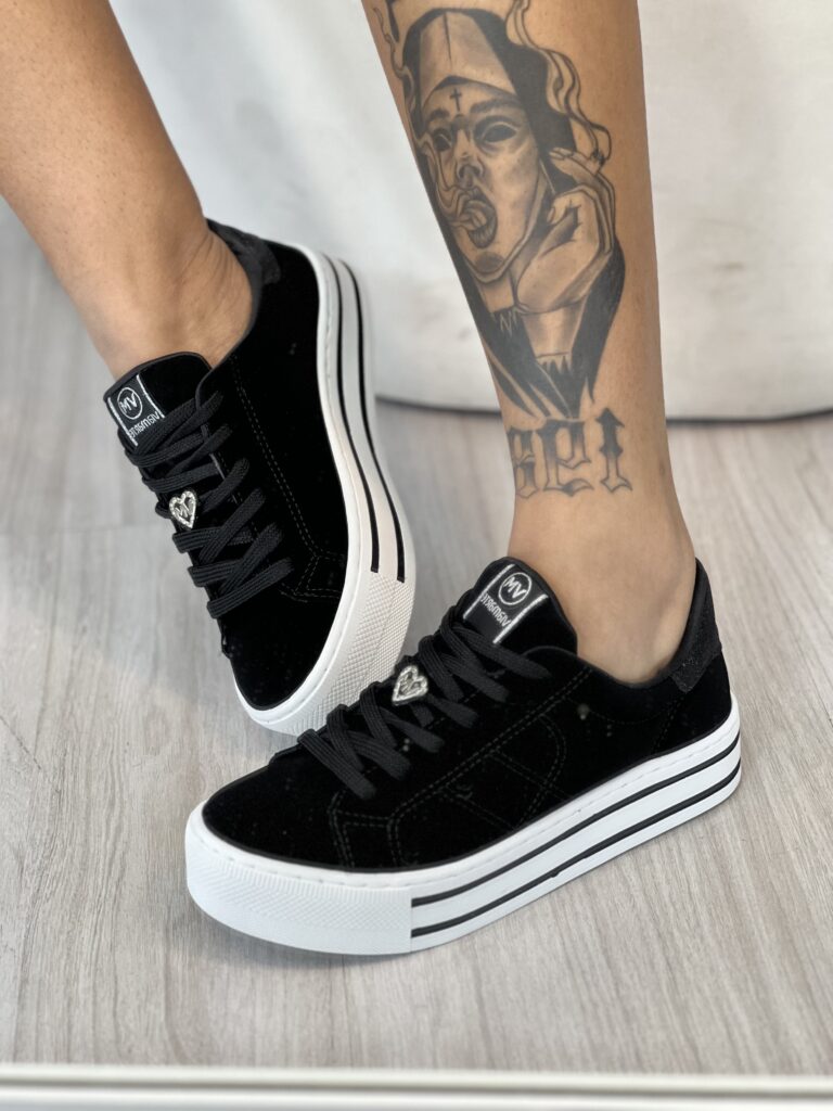 tênis casual nobuck preto 010 006 01 tênis casual nobuck preto 010 006 01