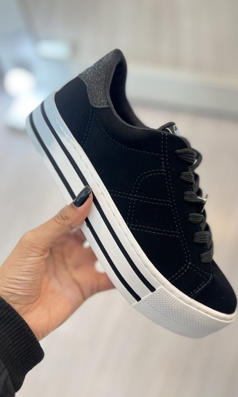 tênis casual nobuck preto 010 006 01 tênis casual nobuck preto 010 006 01
